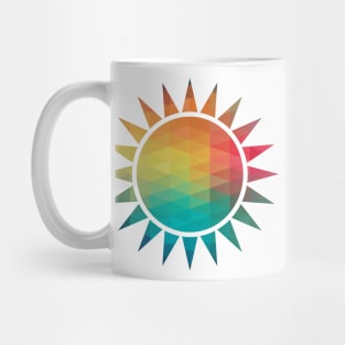 Rainbow sun Mug